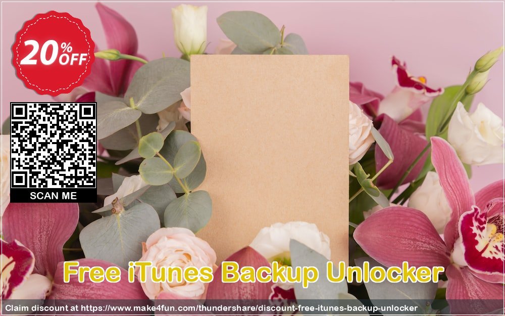 Free itunes backup unlocker coupon codes for Mom's Special Day with 25% OFF, May 2024 - Make4fun