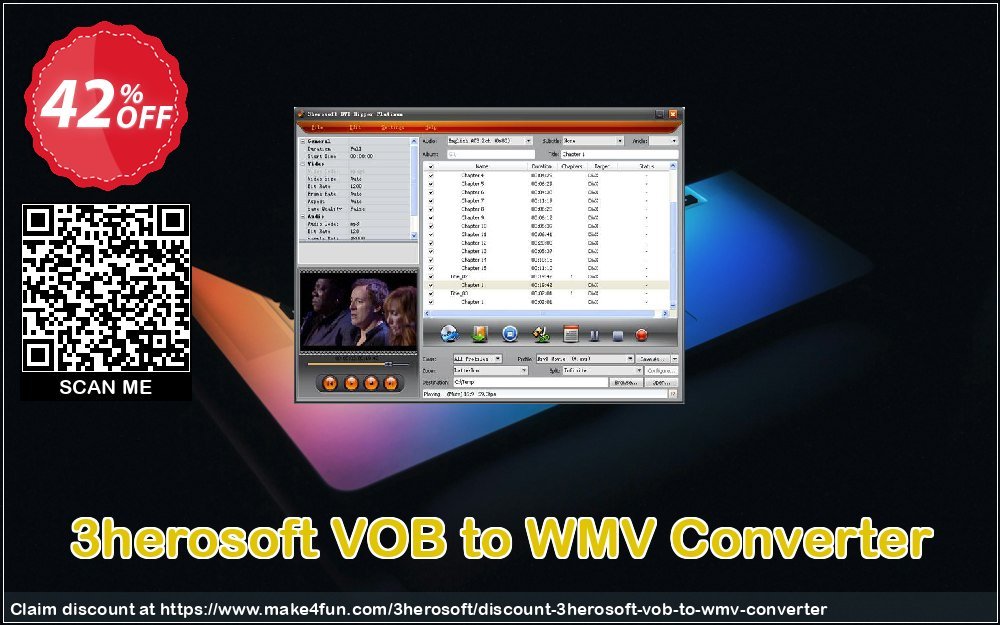 3herosoft Vob To Wmv Converter coupon codes for Mom's Special Day with 45% OFF, May 2025 - Make4fun