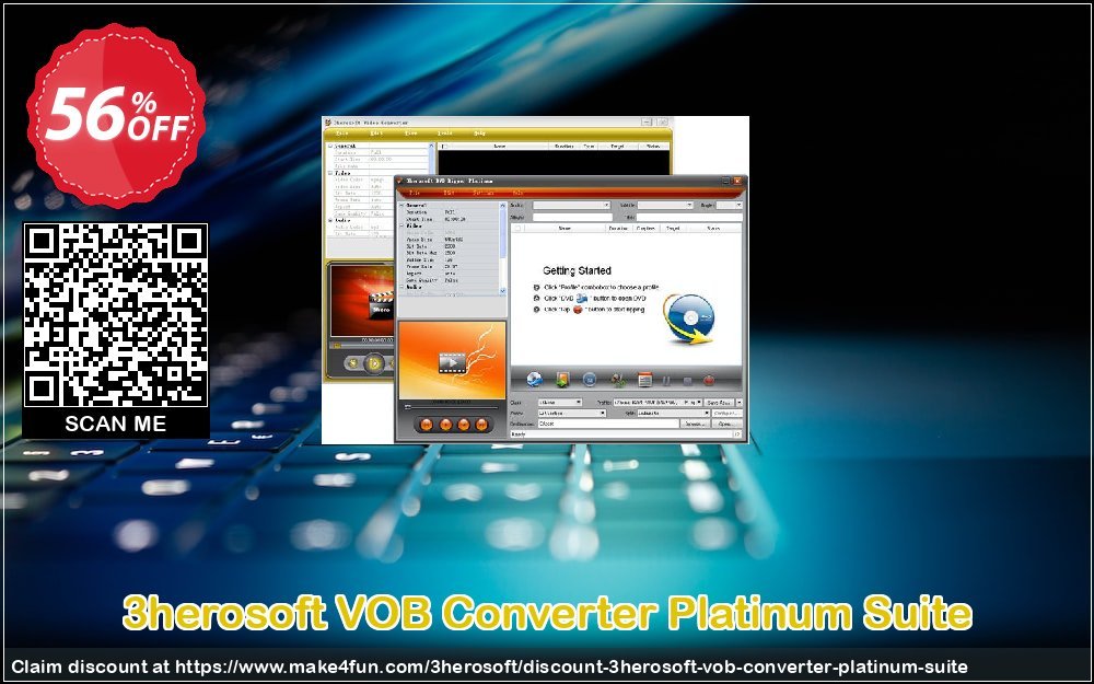 3herosoft Vob Converter Platinum Suite coupon codes for Bike Commute Day with 60% OFF, May 2025 - Make4fun