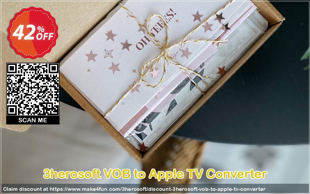 3herosoft Vob To Apple Tv Converter coupon codes for May Celebrations with 45% OFF, May 2025 - Make4fun
