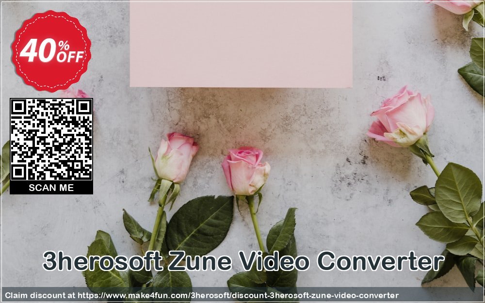 3herosoft Zune Video Converter coupon codes for Mom's Special Day with 45% OFF, May 2025 - Make4fun
