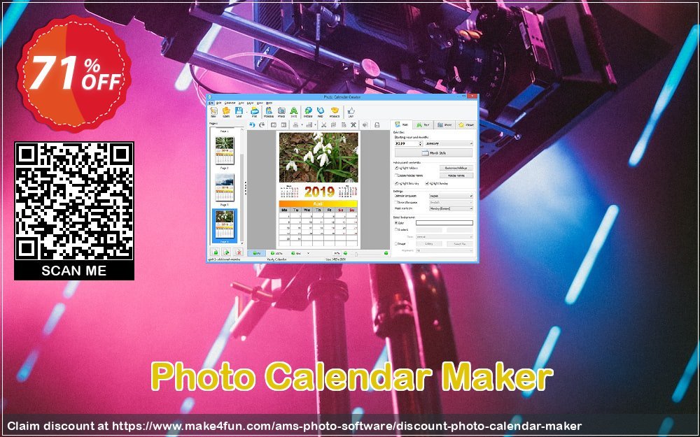 Photo calendar maker coupon codes for #mothersday with 75% OFF, May 2024 - Make4fun