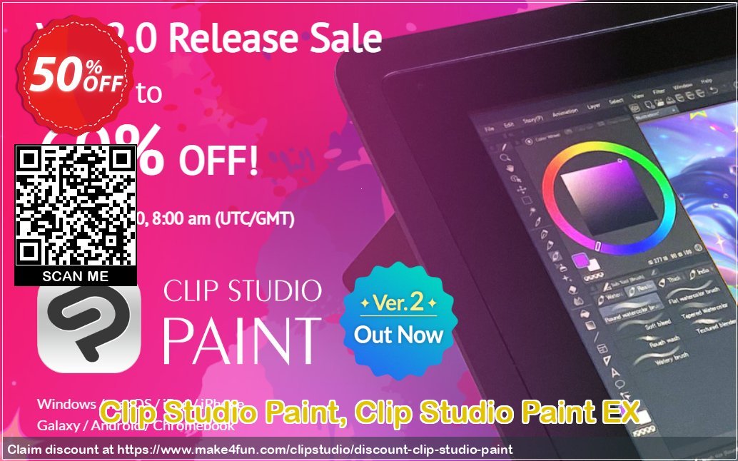 Clip Studio Paint coupon codes for Bike Commute Day with 65% OFF, May 2025 - Make4fun