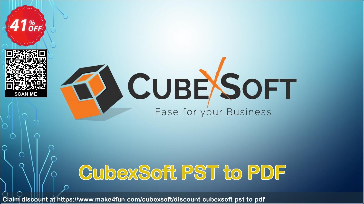 Cubexsoft Pst To Pdf coupon codes for Mom's Day with 45% OFF, May 2025 - Make4fun