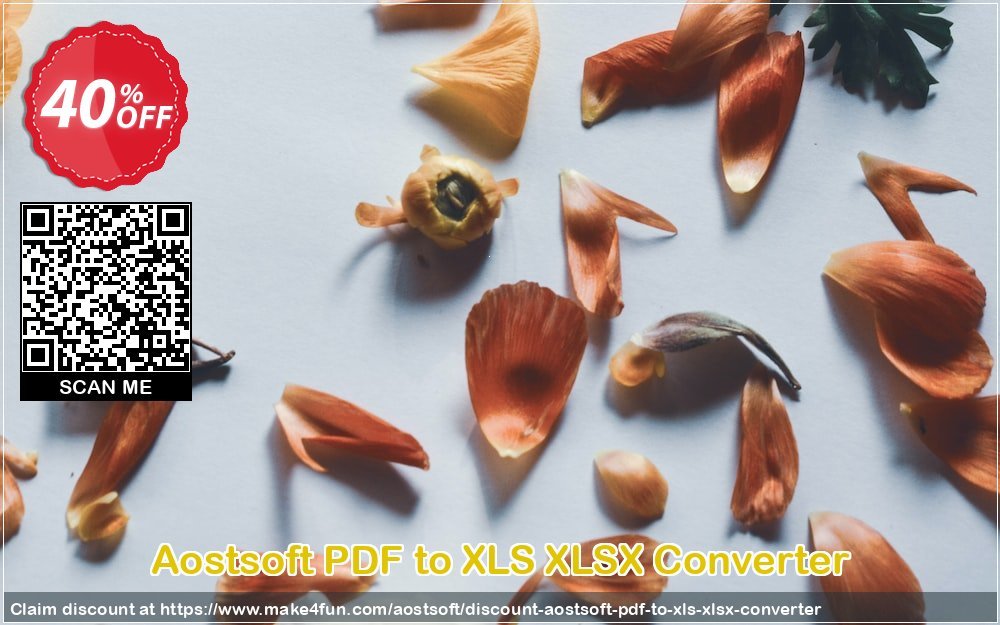 Aostsoft Pdf To Xls Xlsx Converter coupon codes for Mom's Day with 45% OFF, May 2025 - Make4fun