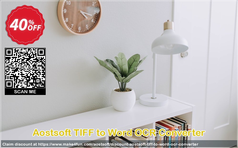 Aostsoft Tiff To Word Ocr Converter coupon codes for May Celebrations with 45% OFF, May 2025 - Make4fun