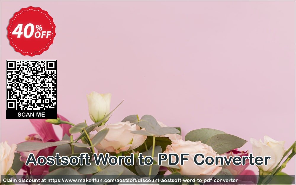Aostsoft Word To Pdf Converter coupon codes for Mom's Special Day with 45% OFF, May 2025 - Make4fun