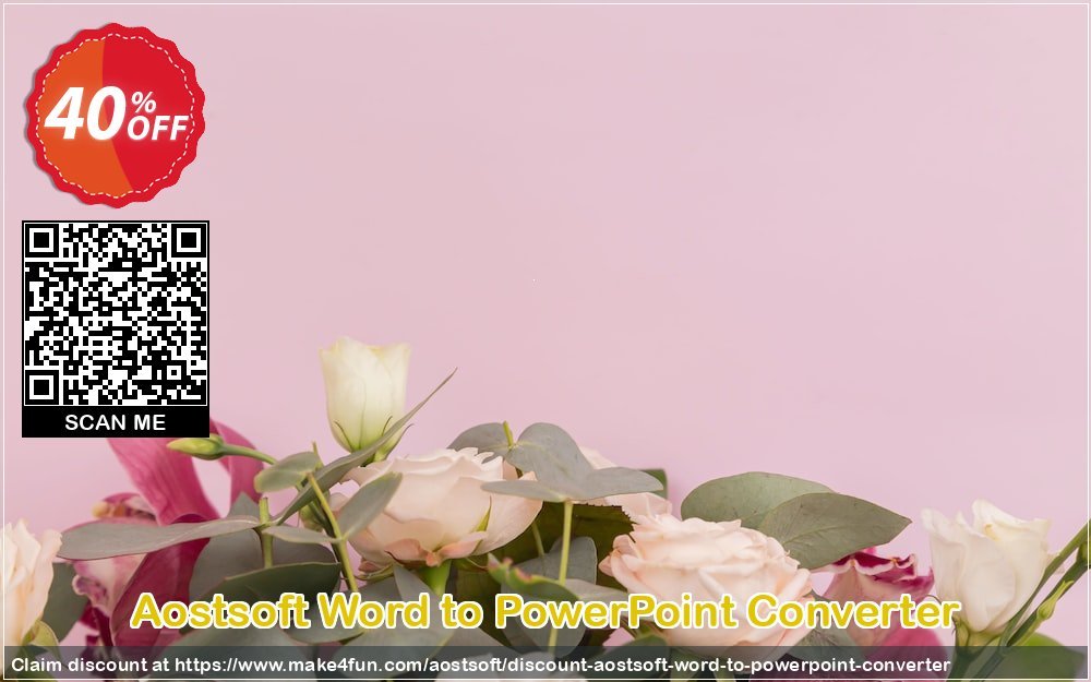 Aostsoft Word To Powerpoint Converter coupon codes for Mom's Special Day with 45% OFF, May 2025 - Make4fun