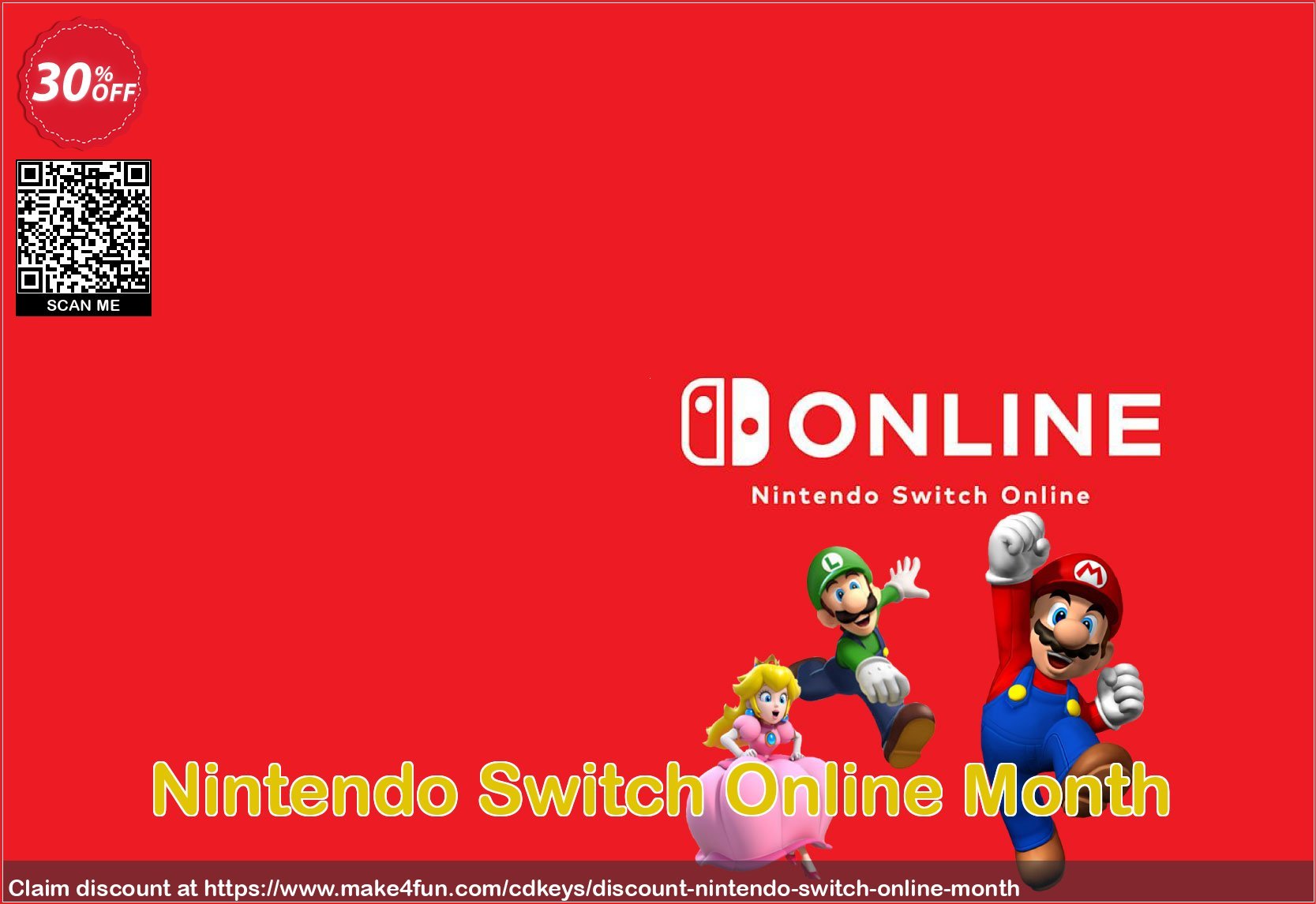Nintendo switch online month coupon codes for Mom's Day with 30% OFF, May 2024 - Make4fun