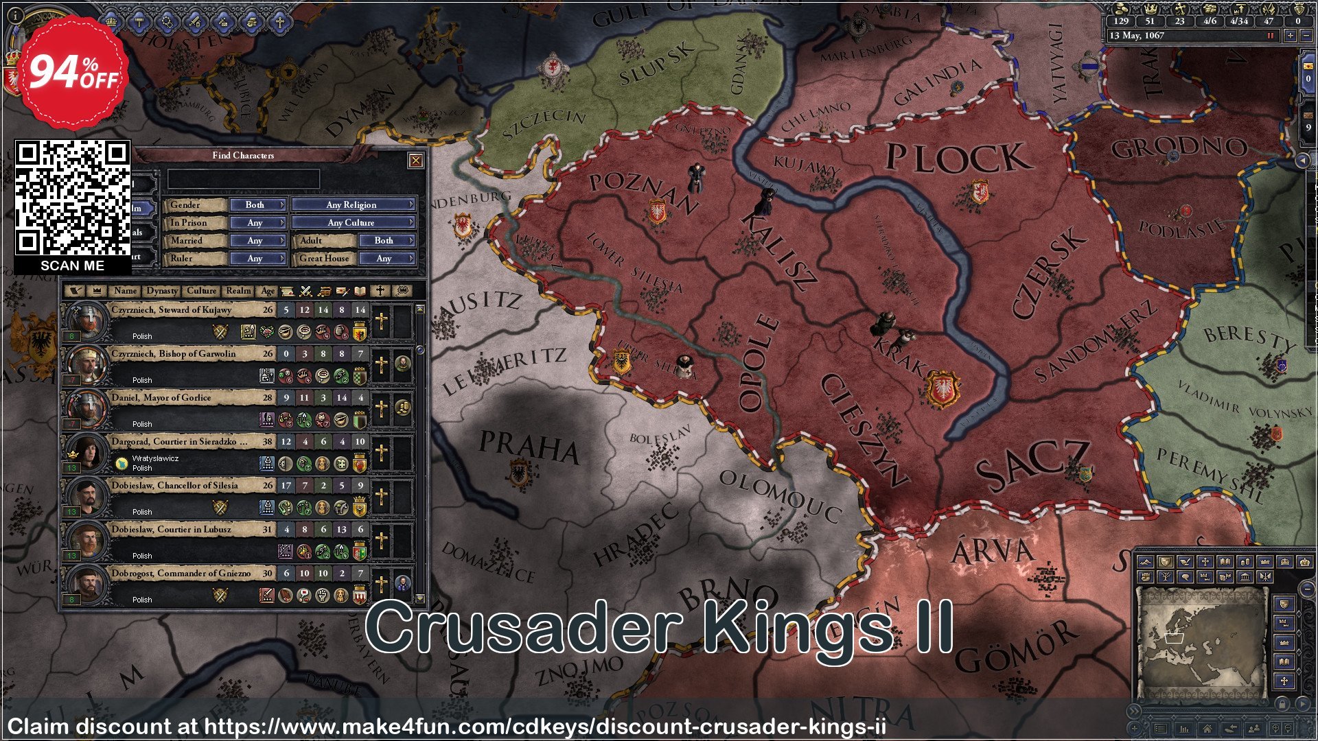 Crusader Kings Ii coupon codes for Bike Commute Day with 95% OFF, May 2025 - Make4fun