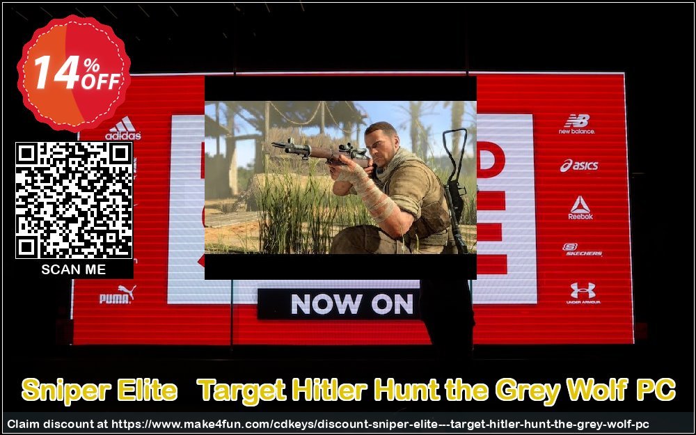 Sniper Elite Target Hitler Hunt The Grey Wolf coupon codes for Bike Commute Day with 15% OFF, May 2025 - Make4fun