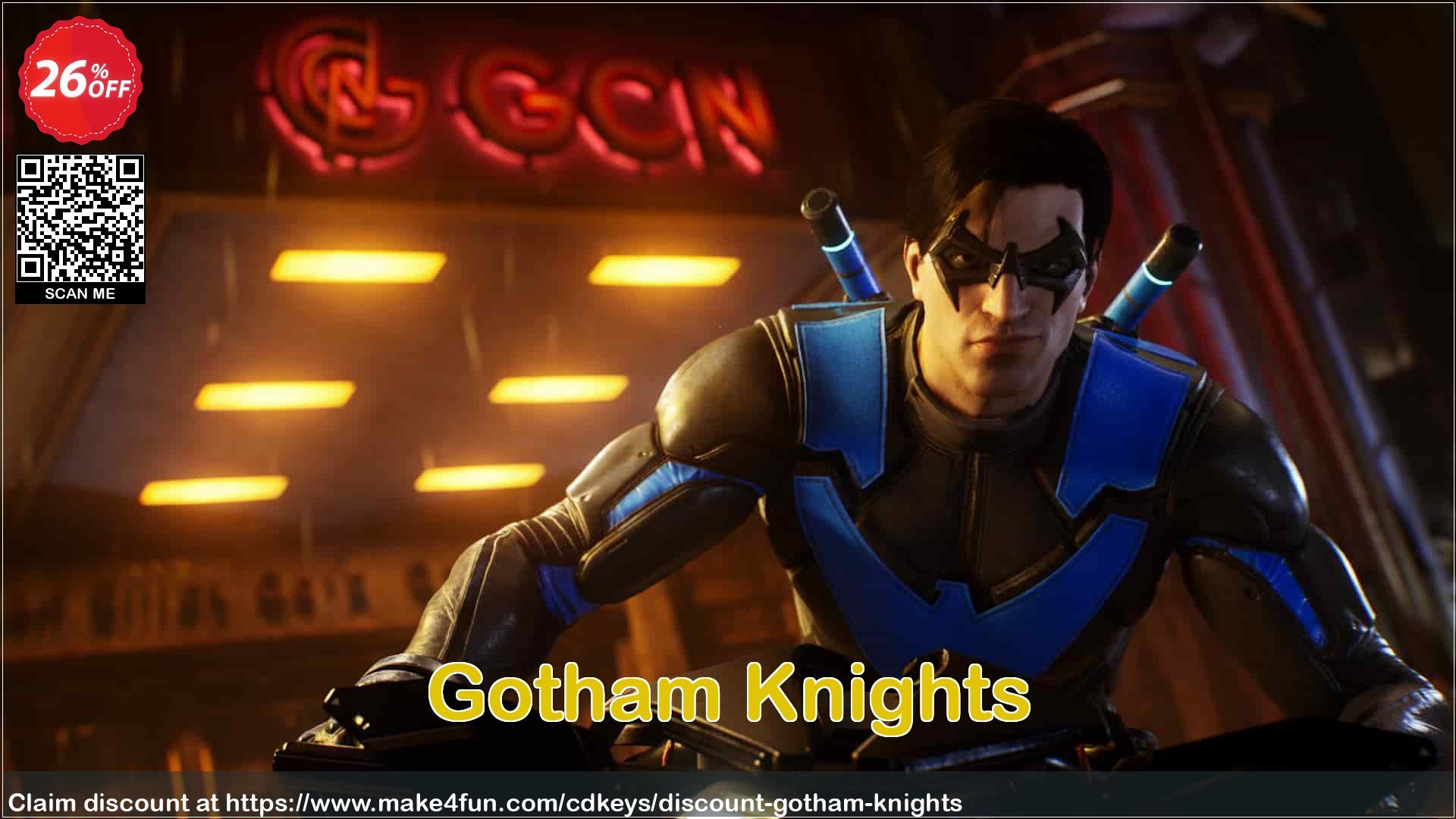 Gotham Knights coupon codes for Fool's Fun with 65% OFF, April 2025 - Make4fun