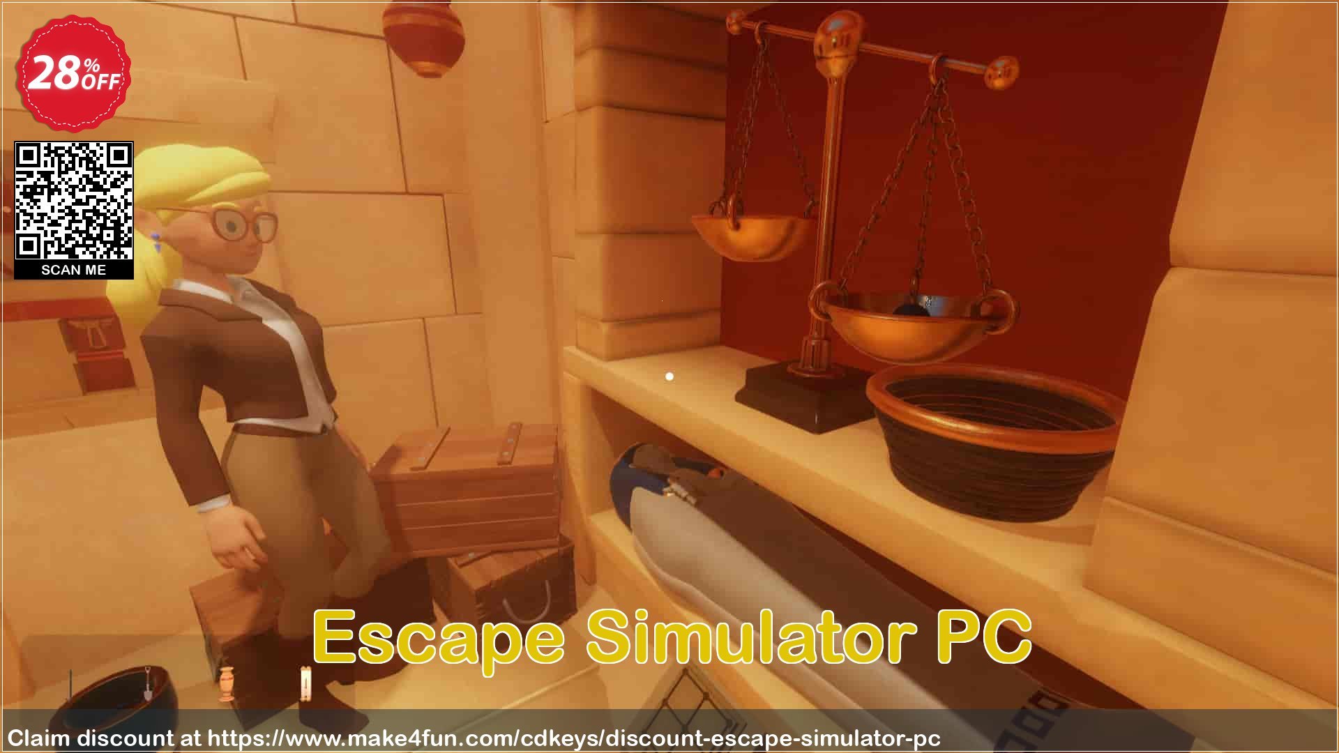 Escape simulator coupon codes for Mom's Day with 25% OFF, May 2024 - Make4fun