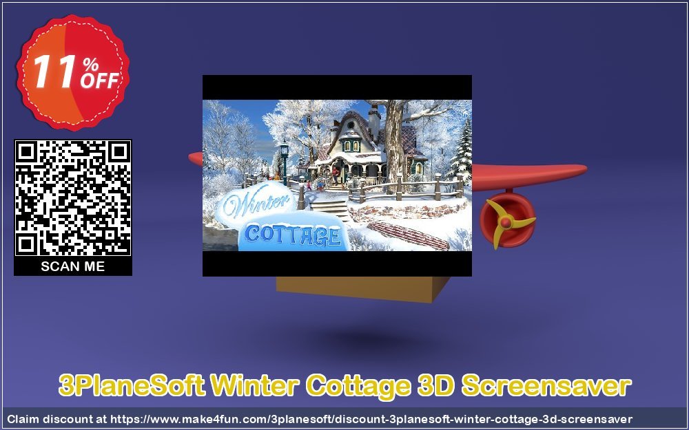 3planesoft Winter Cottage 3d Screensaver coupon codes for High Five Extravaganza with 10% OFF, May 2025 - Make4fun