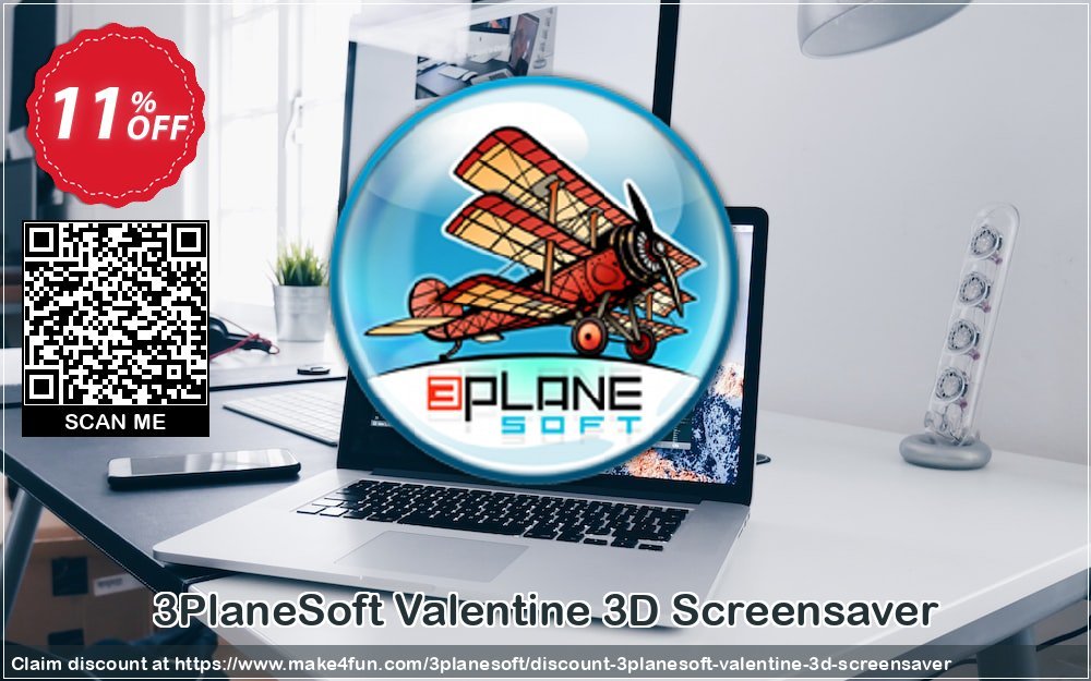 3planesoft Valentine 3d Screensaver coupon codes for Summer with 10% OFF, June 2025 - Make4fun