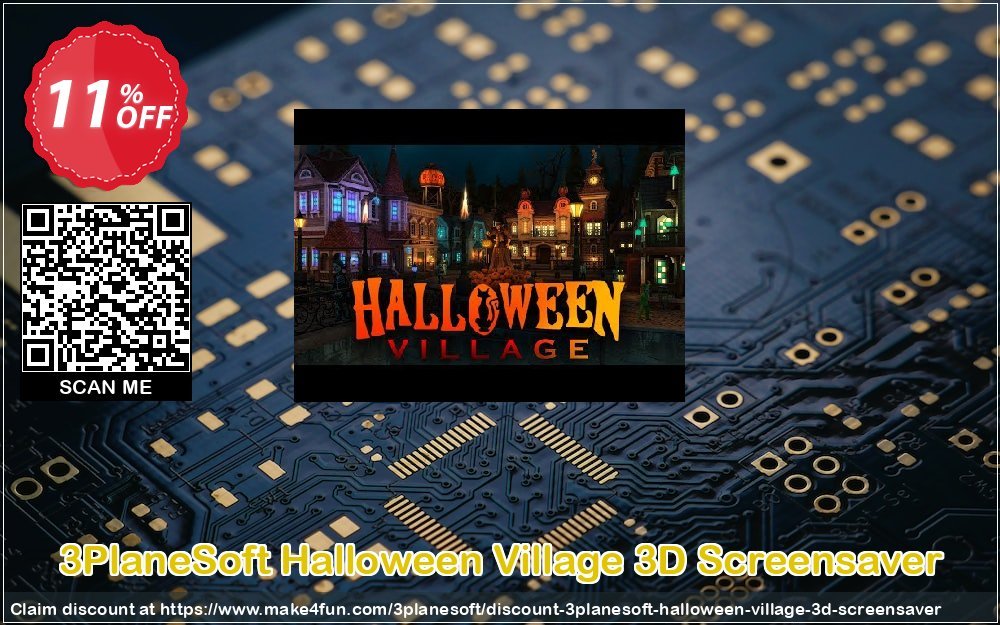 3planesoft Halloween Village 3d Screensaver coupon codes for Donut Day with 10% OFF, June 2025 - Make4fun