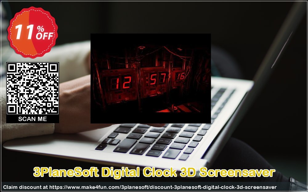 3planesoft Digital Clock 3d Screensaver coupon codes for Best Friends Day with 10% OFF, June 2025 - Make4fun