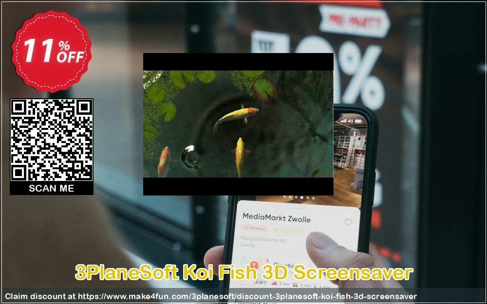 3planesoft Koi Fish 3d Screensaver coupon codes for Oceans Day with 10% OFF, June 2025 - Make4fun