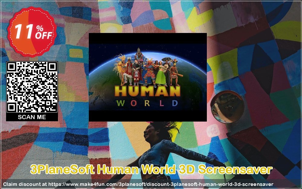 3planesoft Human World 3d Screensaver coupon codes for Flag Celebration with 10% OFF, June 2025 - Make4fun