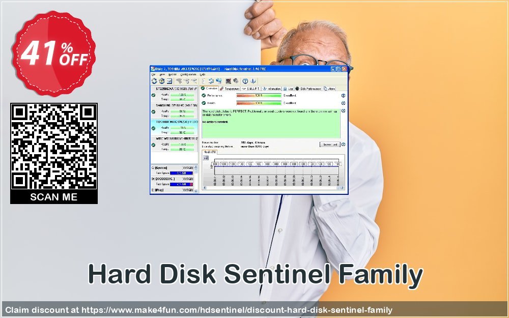 Hard Disk Sentinel coupon codes for Space Day with 45% OFF, May 2025 - Make4fun