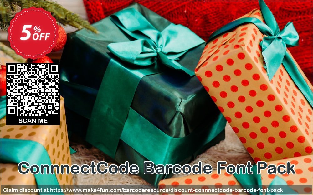 Connnectcode barcode font pack coupon codes for Mom's Special Day with 10% OFF, May 2024 - Make4fun