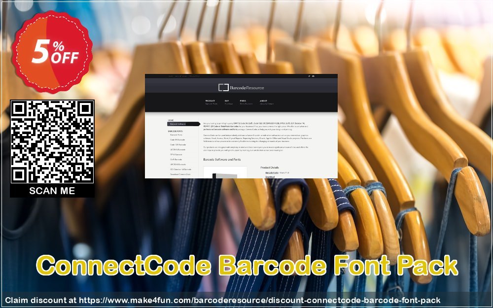 Connectcode barcode font pack coupon codes for #mothersday with 10% OFF, May 2024 - Make4fun
