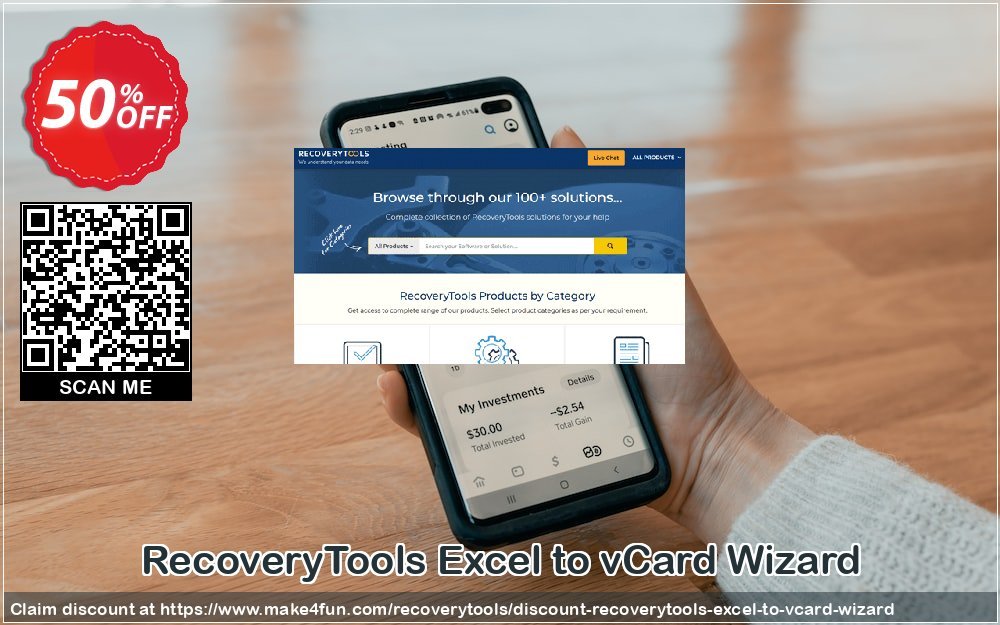 Recoverytools Excel To Vcard Wizard coupon codes for May Celebrations with 55% OFF, May 2025 - Make4fun