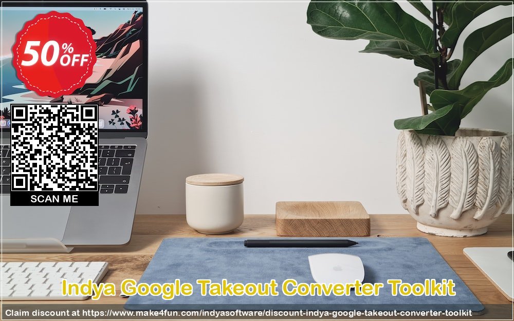 Indya Google Takeout Converter Toolkit coupon codes for Bike Commute Day with 55% OFF, May 2025 - Make4fun