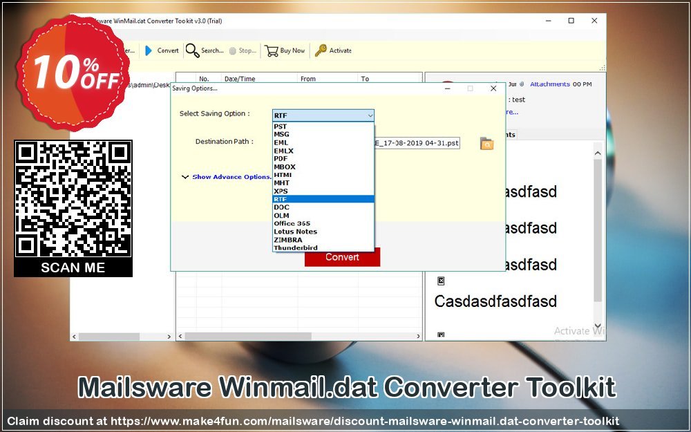 Mailsware Winmail.dat Converter Toolkit coupon codes for Space Day with 15% OFF, May 2025 - Make4fun