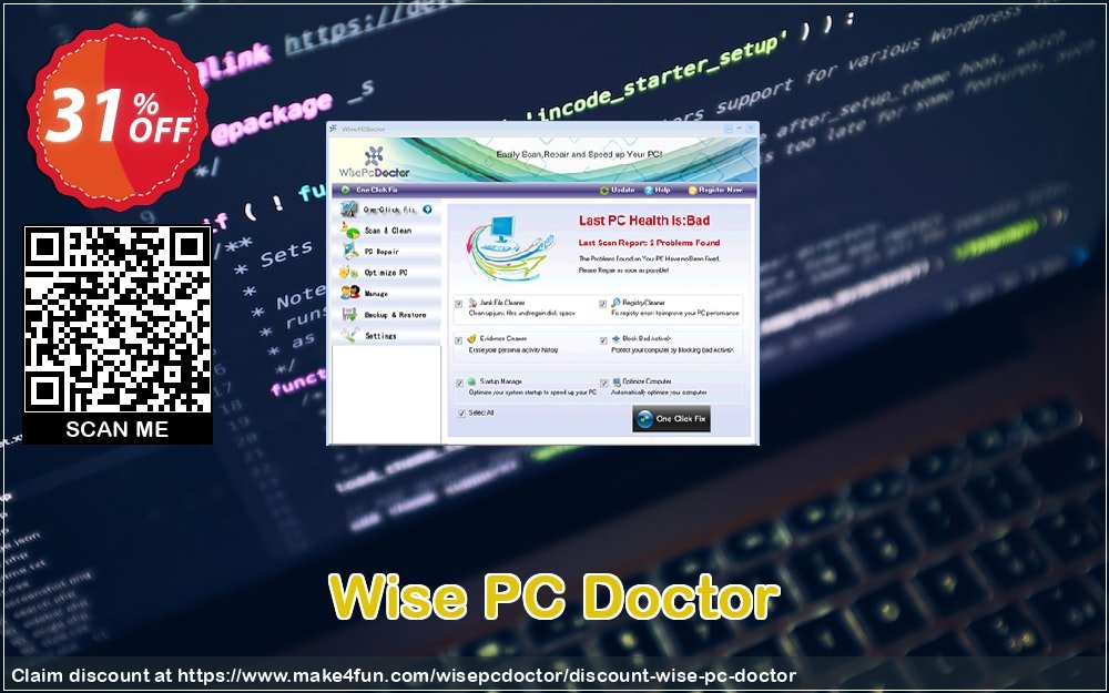 Wise Pc Doctor coupon codes for May Celebrations with 65% OFF, May 2025 - Make4fun