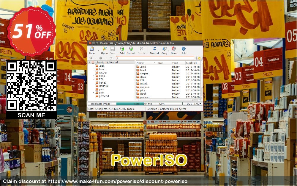 Poweriso Coupon discount, offer to 2024 Foolish Delights