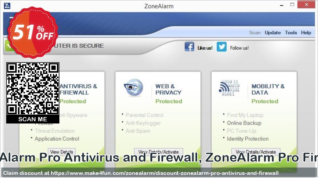 Zonealarm Pro Antivirus And Firewall coupon codes for Star Wars Fan Day with 55% OFF, May 2025 - Make4fun