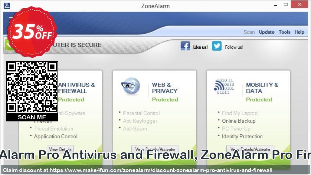 Zonealarm pro firewall coupon codes for Valentine's Day with 55% OFF, March 2024 - Make4fun