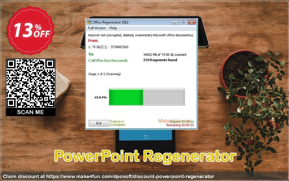 Powerpoint regenerator coupon codes for Mom's Day with 15% OFF, May 2024 - Make4fun