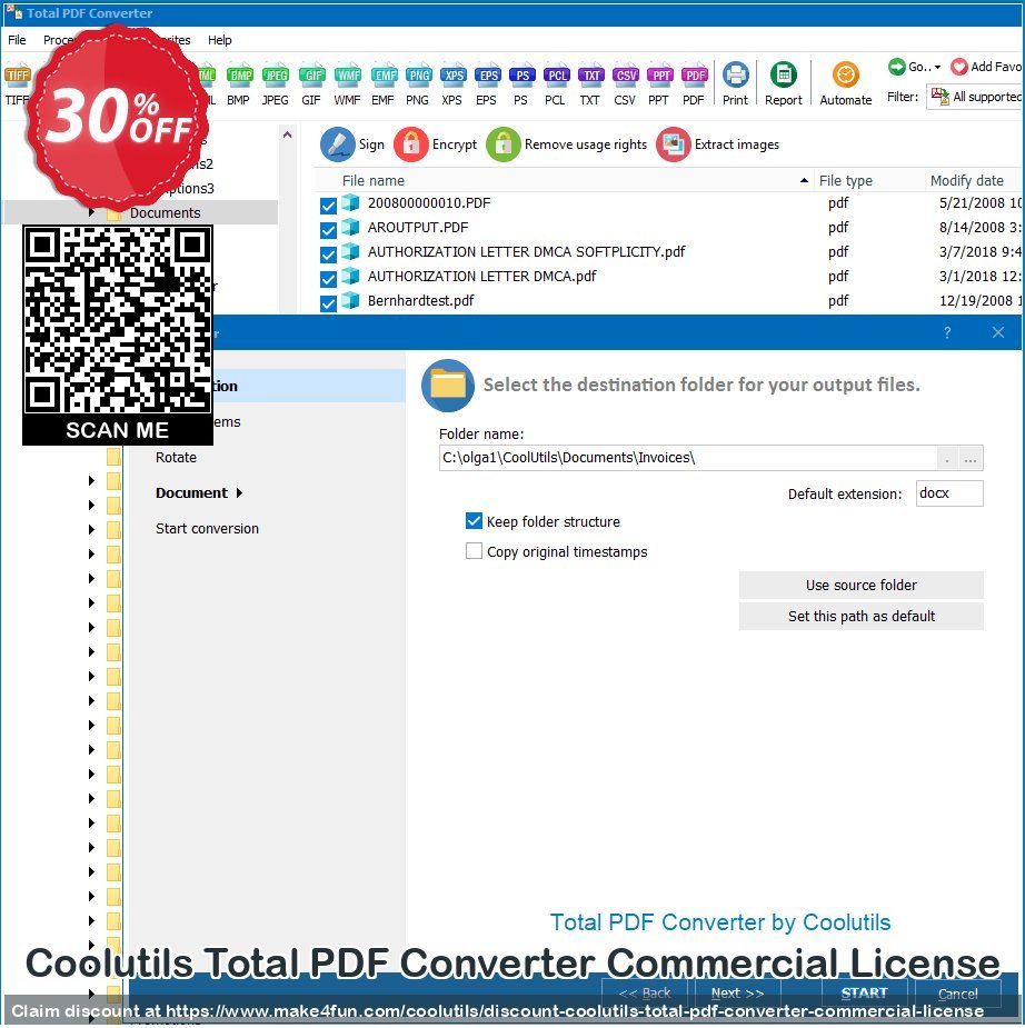 Coolutils Total Pdf Converter Commercial License coupon codes for Mom's Day with 30% OFF, May 2025 - Make4fun