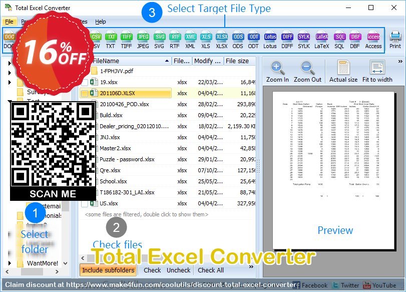 Total Excel Converter coupon codes for Summer with 35% OFF, June 2025 - Make4fun
