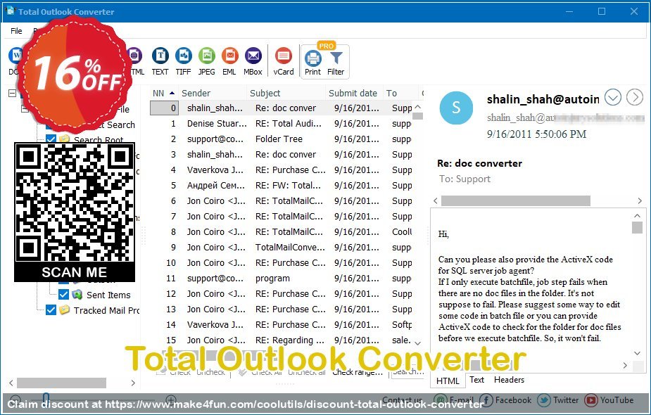 Coolutils total outlook converter coupon codes for Selfie Day with 30% OFF, June 2024 - Make4fun