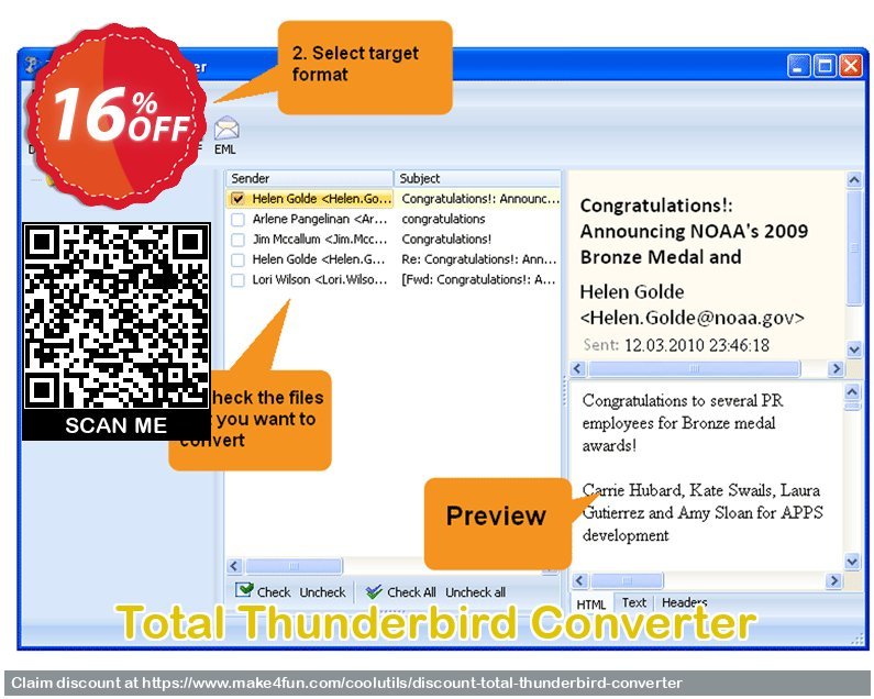 Total Thunderbird Converter coupon codes for Mom's Day with 30% OFF, May 2025 - Make4fun