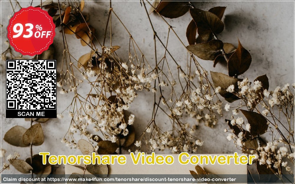Tenorshare Video Converter coupon codes for Teacher Appreciation with 95% OFF, May 2025 - Make4fun