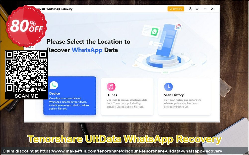 Tenorshare Ultdata Whatsapp Recovery coupon codes for Star Wars Fan Day with 85% OFF, May 2025 - Make4fun
