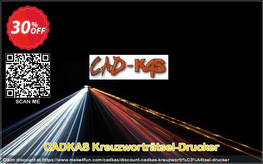 Cadkas Kreuzworträtsel Drucker coupon codes for Bike Commute Day with 35% OFF, May 2025 - Make4fun