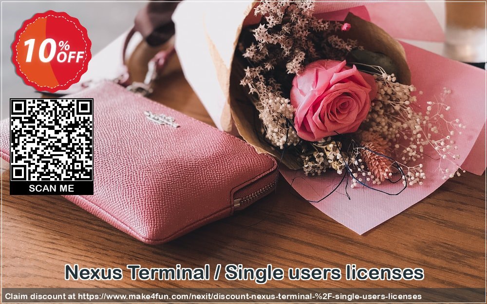 Nexus terminal / single users licenses coupon codes for #mothersday with 15% OFF, May 2024 - Make4fun