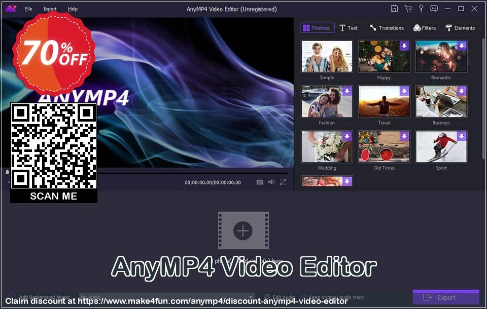 Anymp4 video editor coupon codes for Mom's Day with 75% OFF, May 2024 - Make4fun