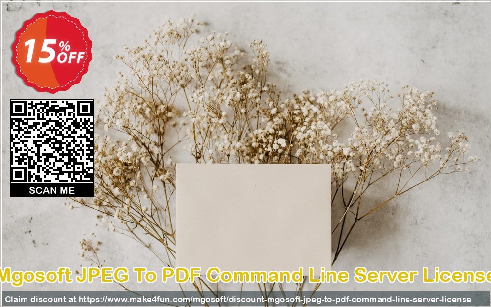 Mgosoft jpeg to pdf command line server license coupon codes for #mothersday with 20% OFF, May 2024 - Make4fun