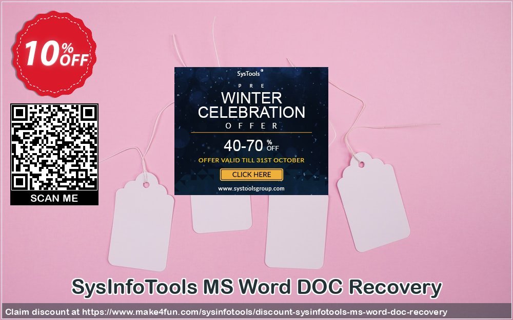 Sysinfotools Ms Word Doc Recovery coupon codes for Teacher Appreciation with 15% OFF, May 2025 - Make4fun