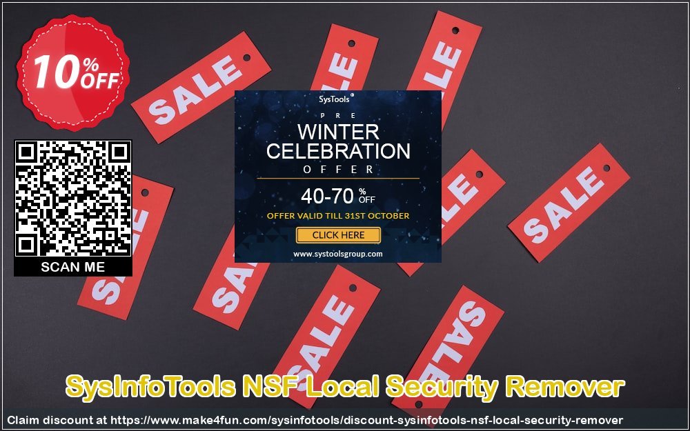 Sysinfotools nsf local security remover coupon codes for Mom's Special Day with 15% OFF, May 2024 - Make4fun