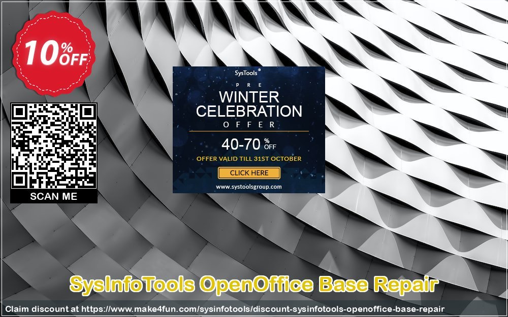 Sysinfotools Openoffice Base Repair coupon codes for May Celebrations with 15% OFF, May 2025 - Make4fun