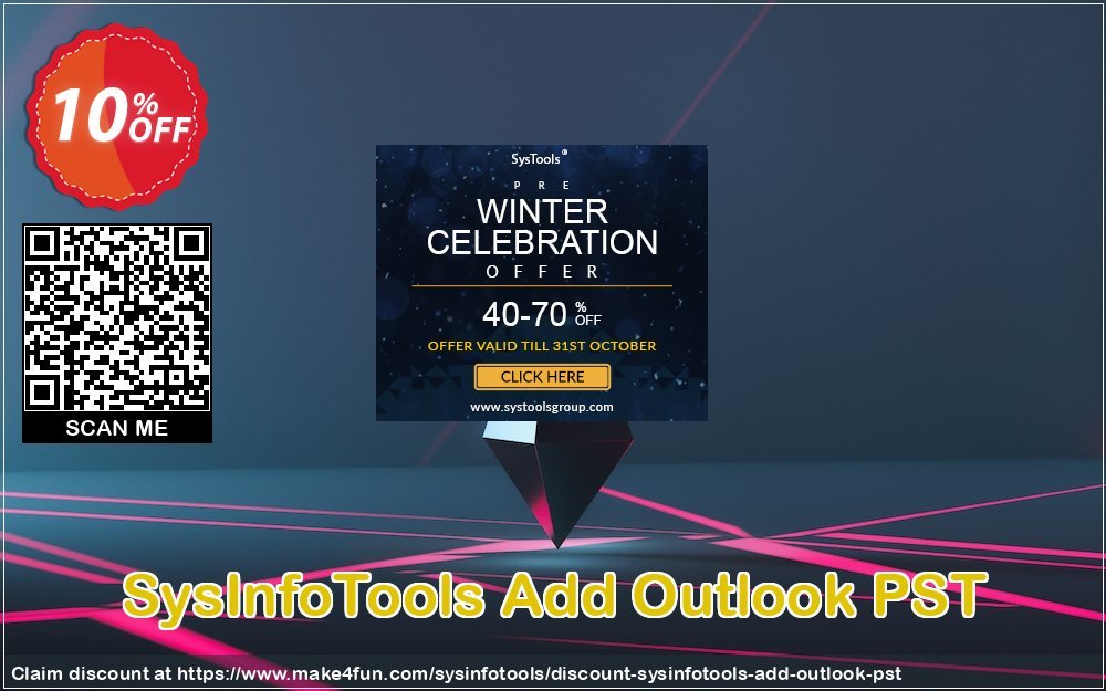 Sysinfotools Add Outlook Pst coupon codes for Mom's Day with 15% OFF, May 2025 - Make4fun