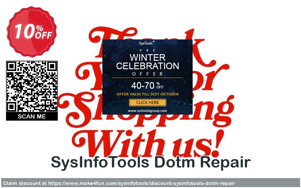 Sysinfotools dotm repair coupon codes for Mom's Special Day with 15% OFF, May 2024 - Make4fun