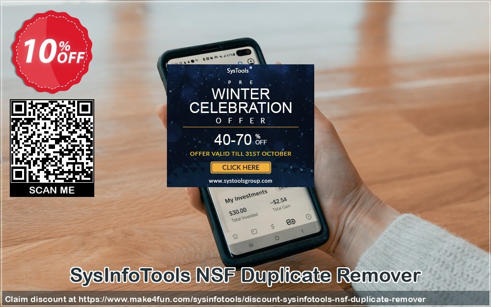 Sysinfotools nsf duplicate remover coupon codes for Mom's Day with 15% OFF, May 2024 - Make4fun